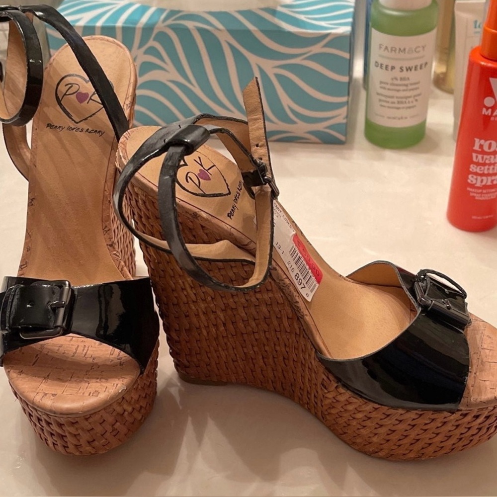 Penny Loves Kenny Wedge Heels. Like New